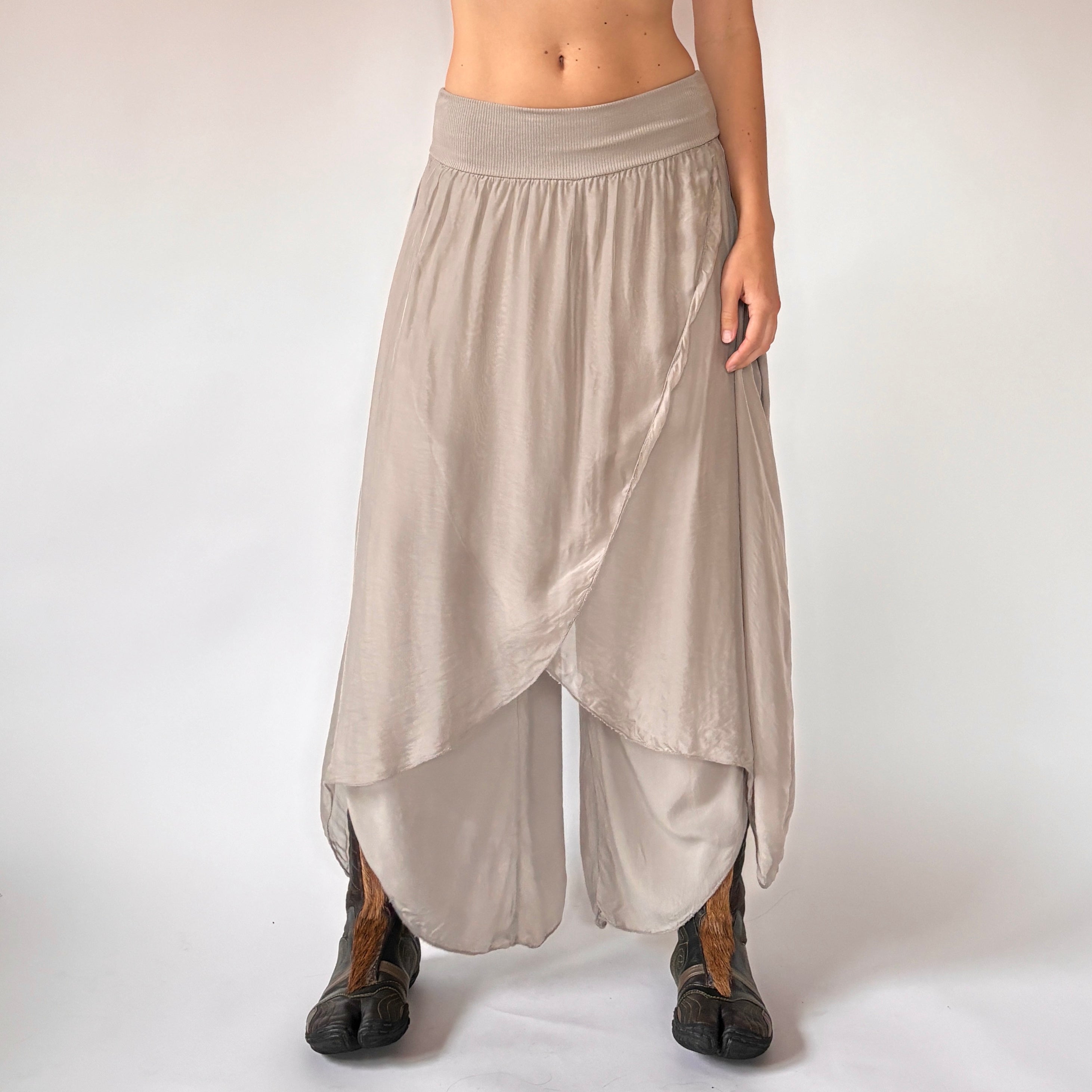 Italian Silk Slate Pants (XS/S)
