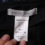 Y2K SARAH PACINI Black Wide Leg Pants (S)