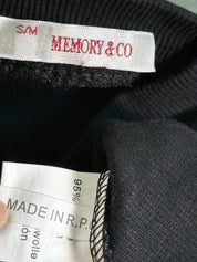 Y2K Union Jack ribbed tube top (S/M)