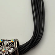 Sparkle Floral Pendant Choker