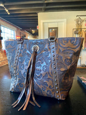 American West Baroque Zip-Top Bucket Tote