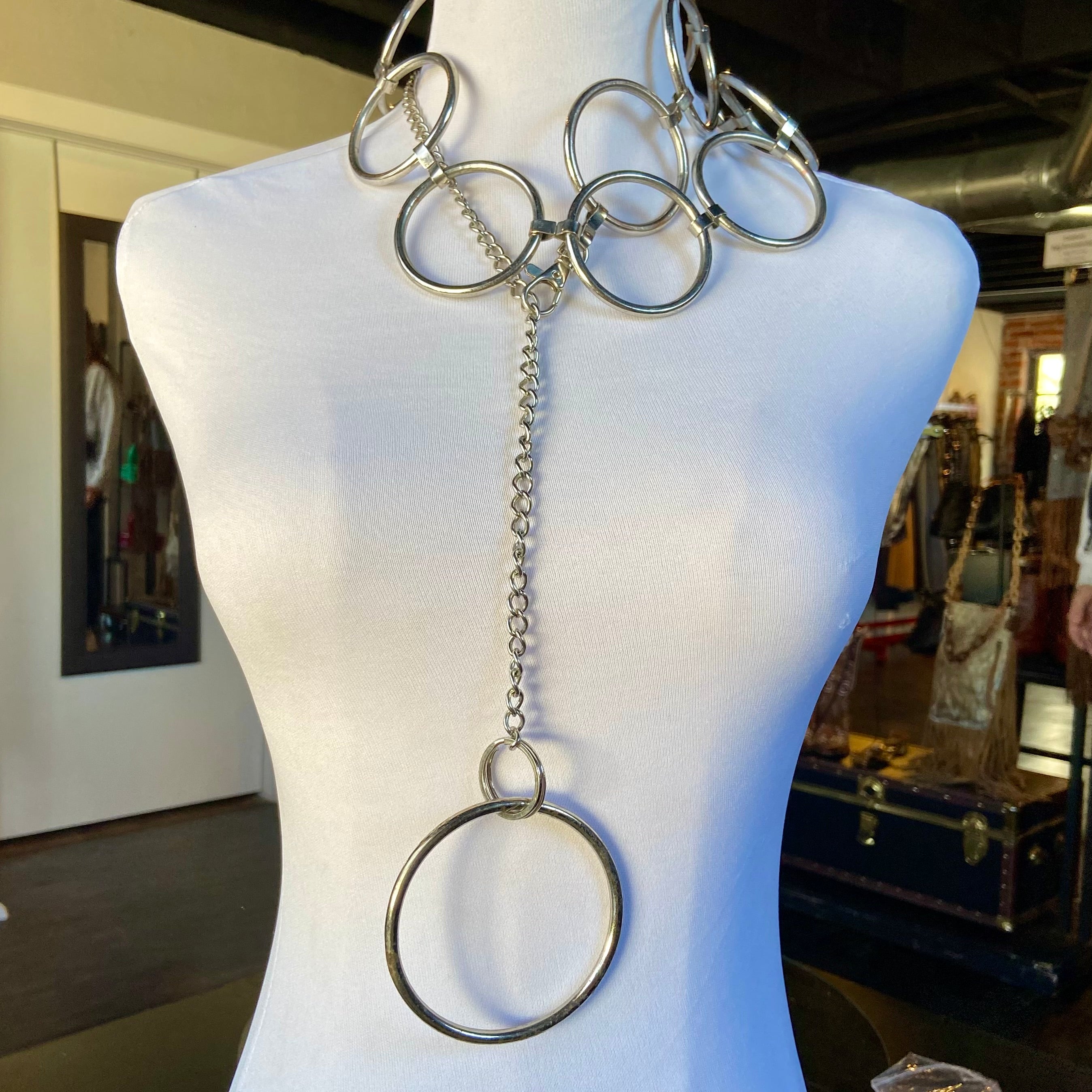 Silver Circle Linked Belt