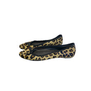 Y2K Ponyhair Leopard Print Ballet Pumps (US 5)