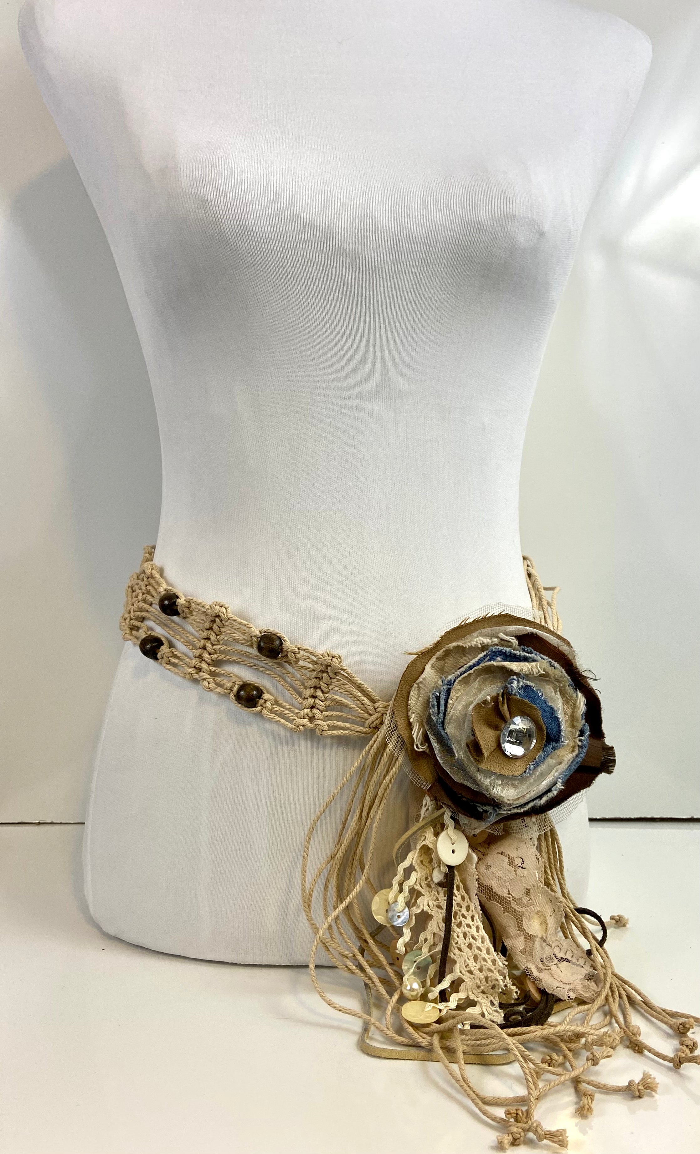 Flower boho belt
