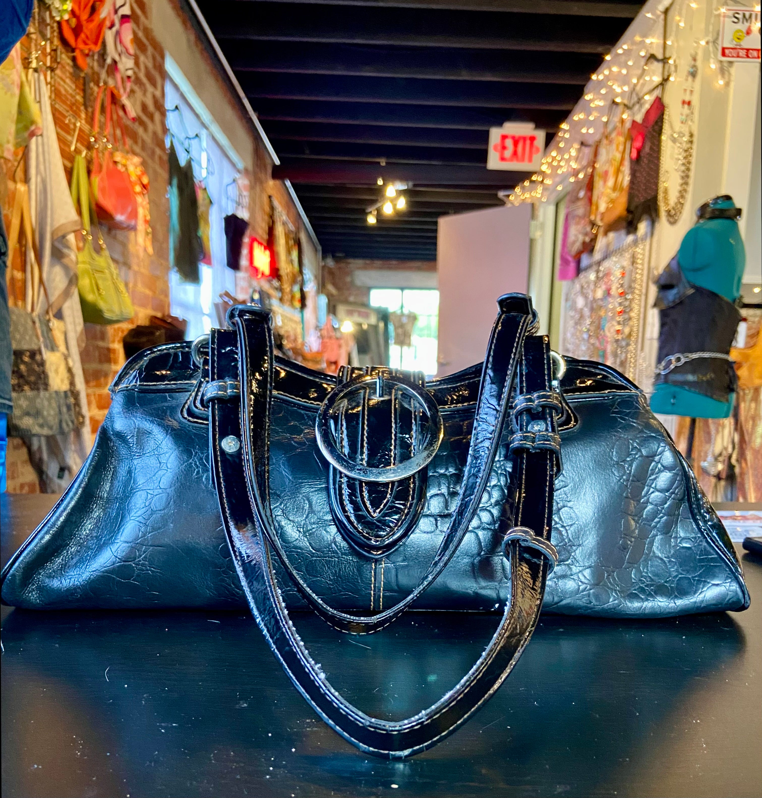 Mac two tone leather bag