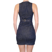 Y2K Denim Mini Dress (S)