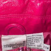 90s Hot Pink Leather Jacket (XXL)
