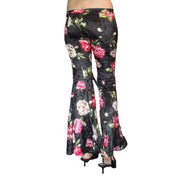 Reworked Ultra Low Rise Lace Up Flare Pants (S)