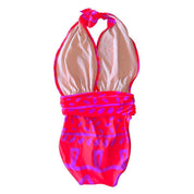 90s Neon One Piece Swimsuit (S)