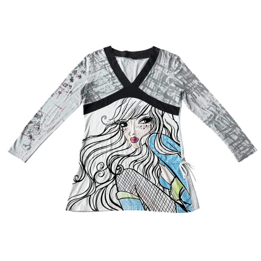 Y2K Graphic Girl Minidress (S/M)