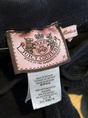 RARE Black & Pink Juicy Couture 2pc Romantic Hearts terry cloth set (S/M)