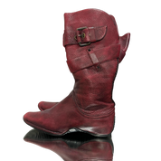 Vintage Deadstock 90s Archive Buckle Leather Calf Boots (US 4.5)