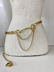 Gold chain belt