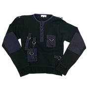 Vintage Utility Grunge Black Knit (XS/S)