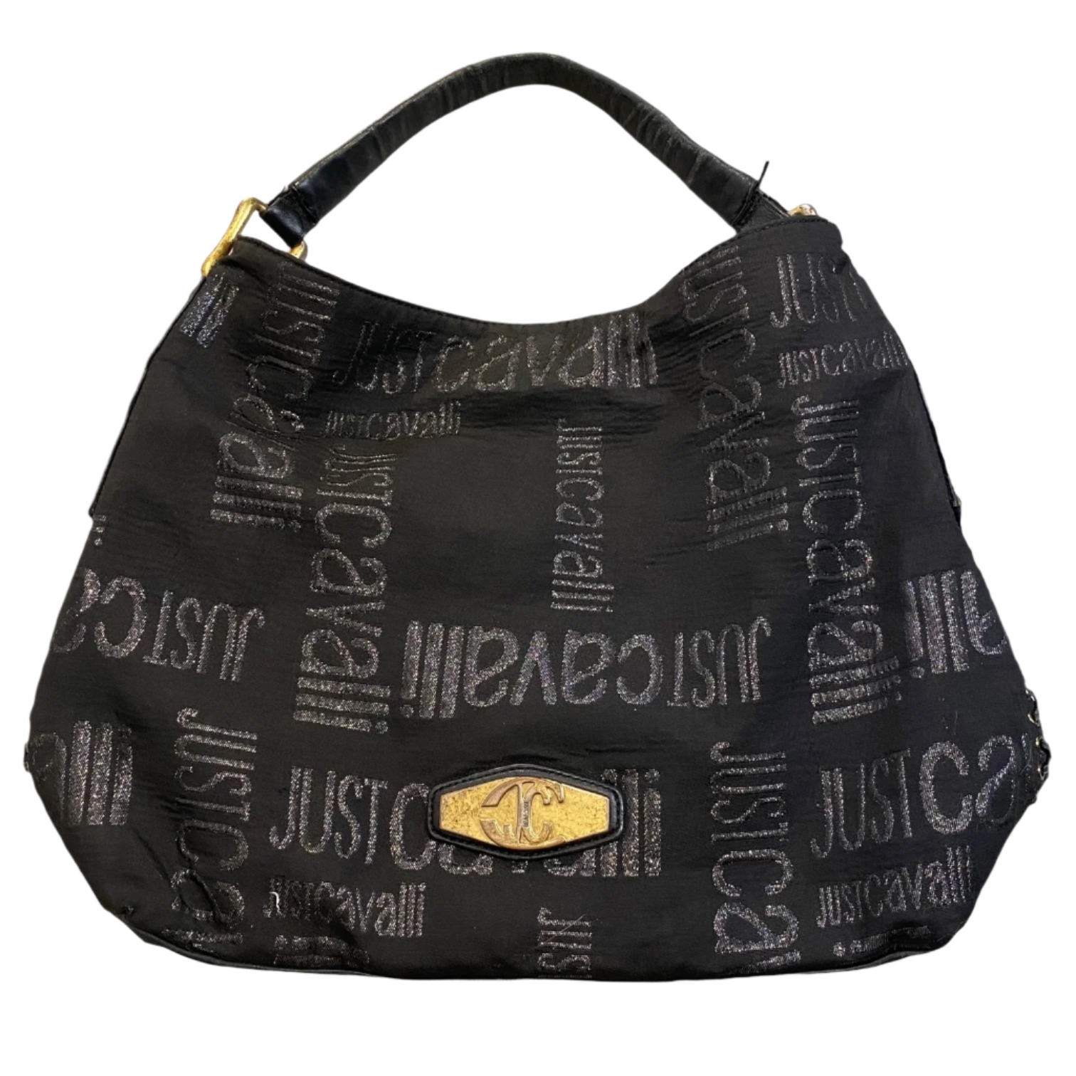 Cavalli Lace up Slouch Hand Bag