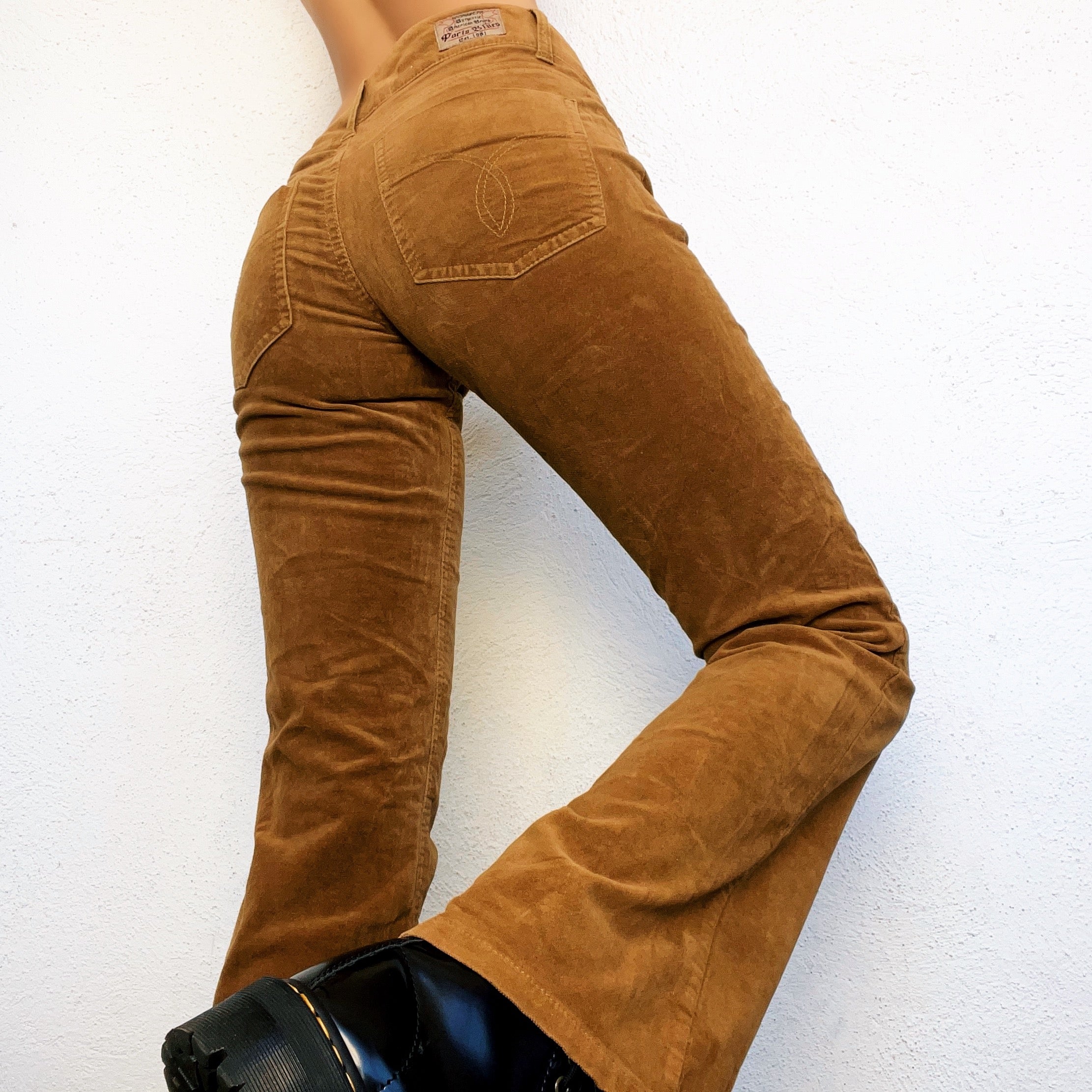 Early 2000s Velvety Tan Pants