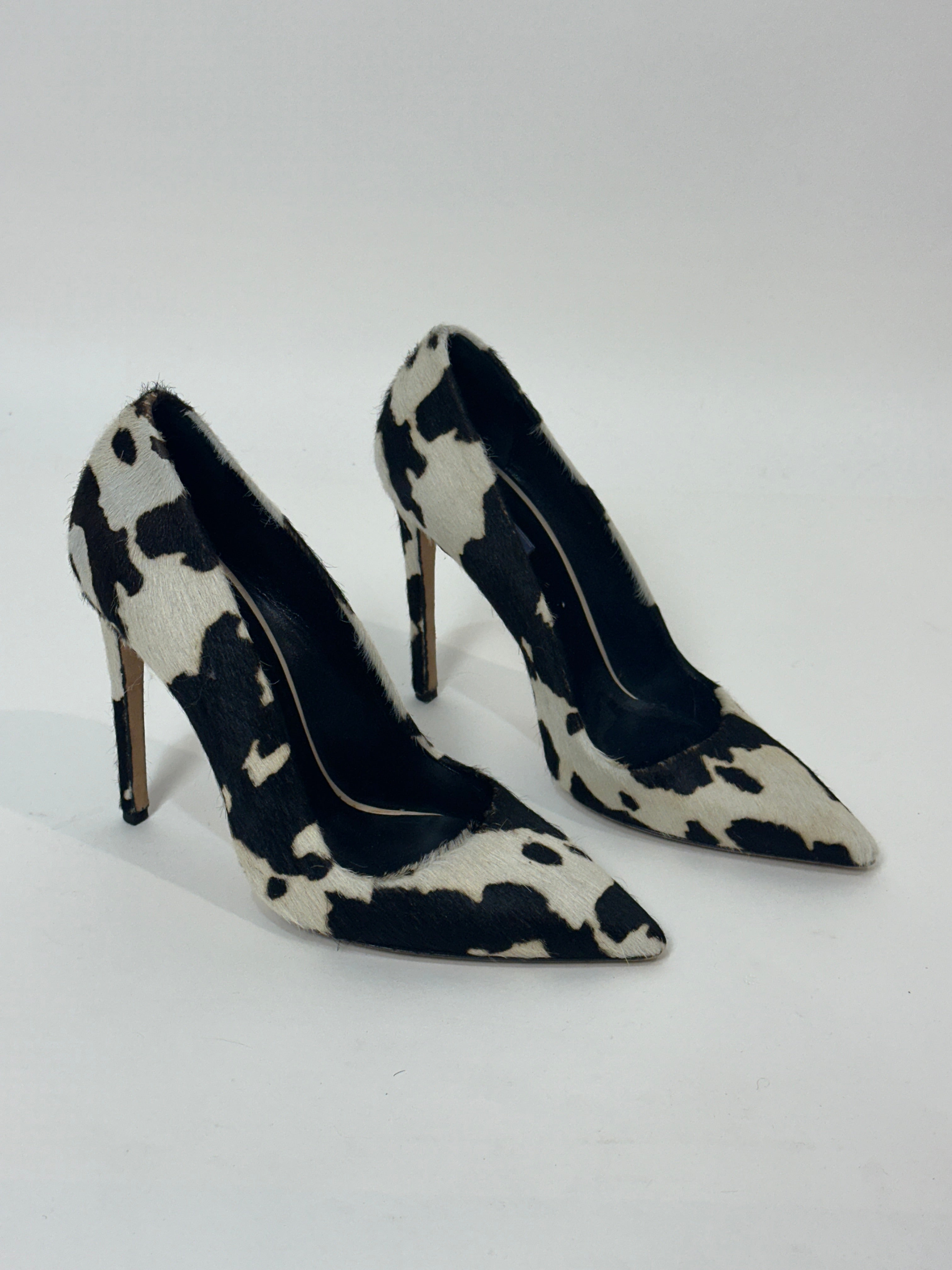 Vintage Calfhair Cow Print Heels (8)