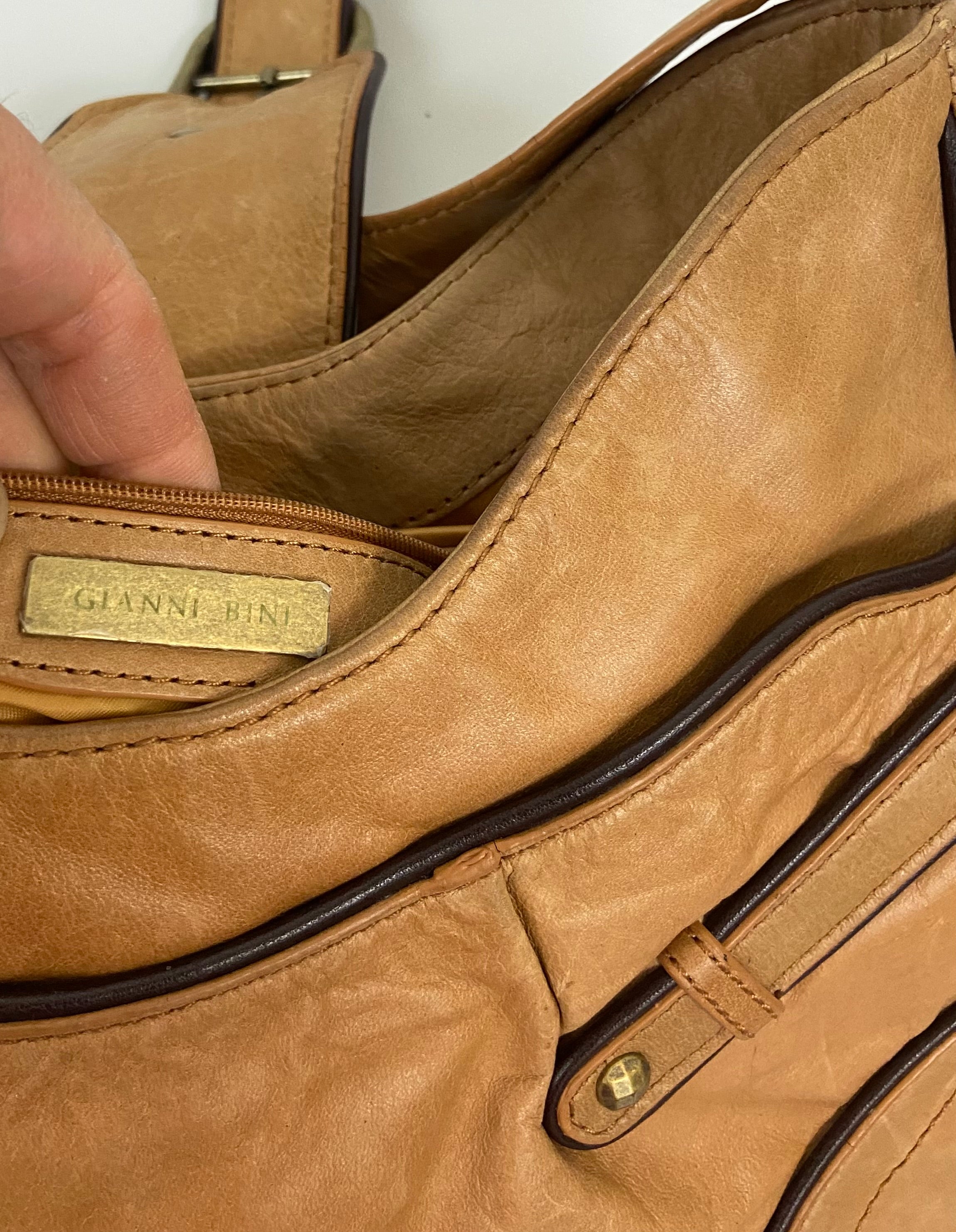 バッグ bini GIANNI BINI Brooklyn Satchel Handbag Faux Patent Leather Croco