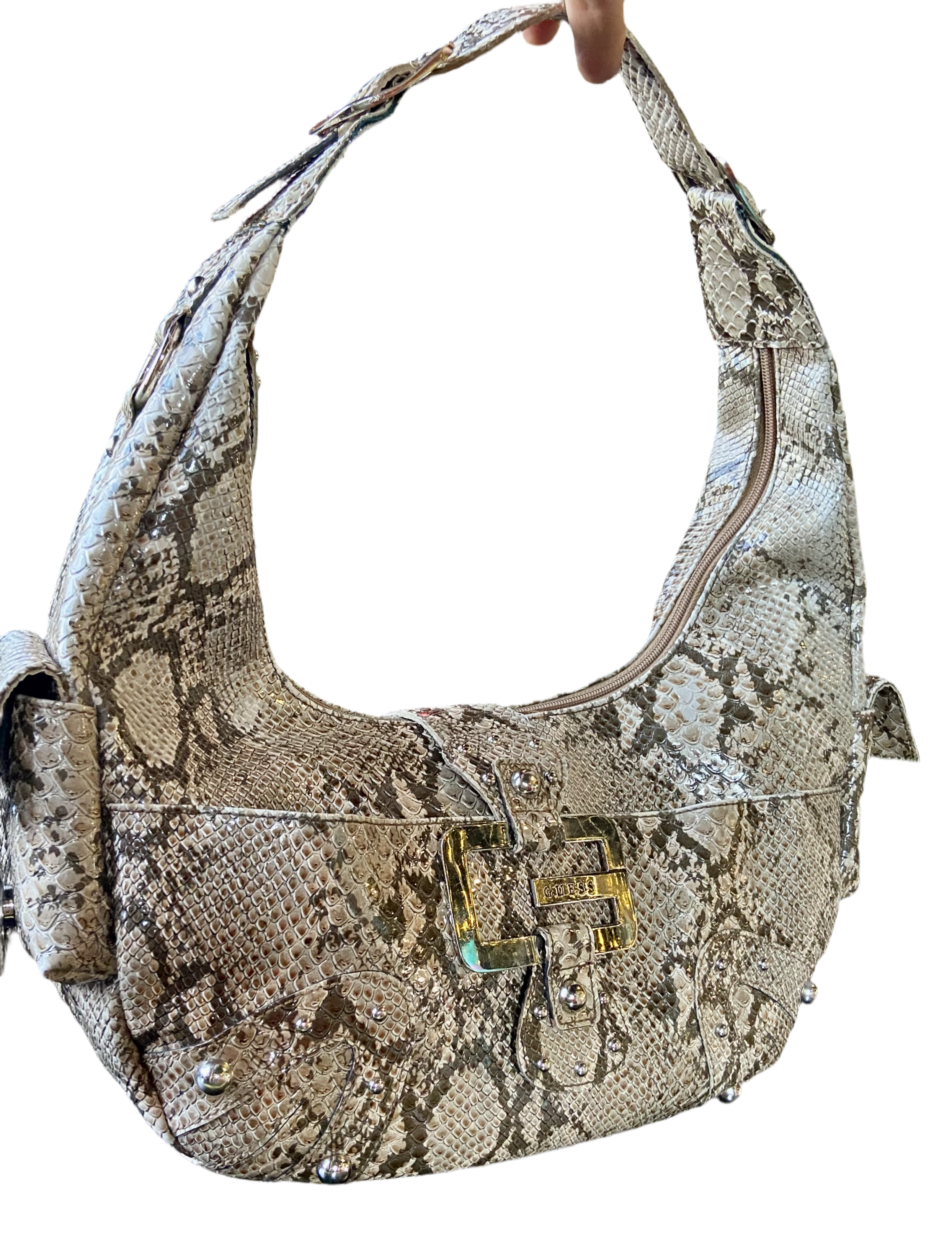 GUESS Snakeskin Print Bag