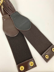 Leather stretch belt