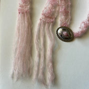 Mohair Concho Buckle Scarf