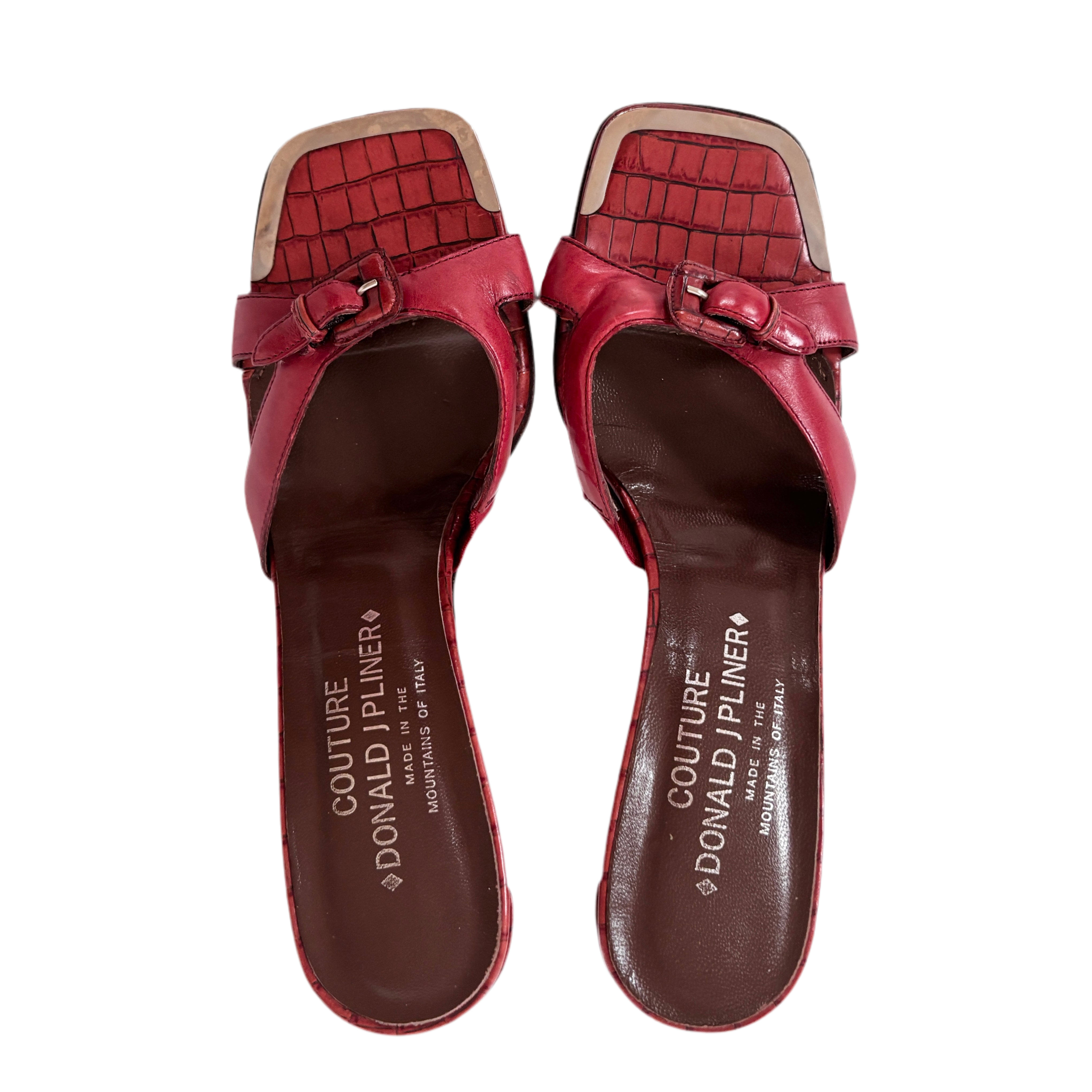 Y2K Buckle Heels (7.5)
