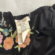 Italian Floral Lace Up Corset (S)