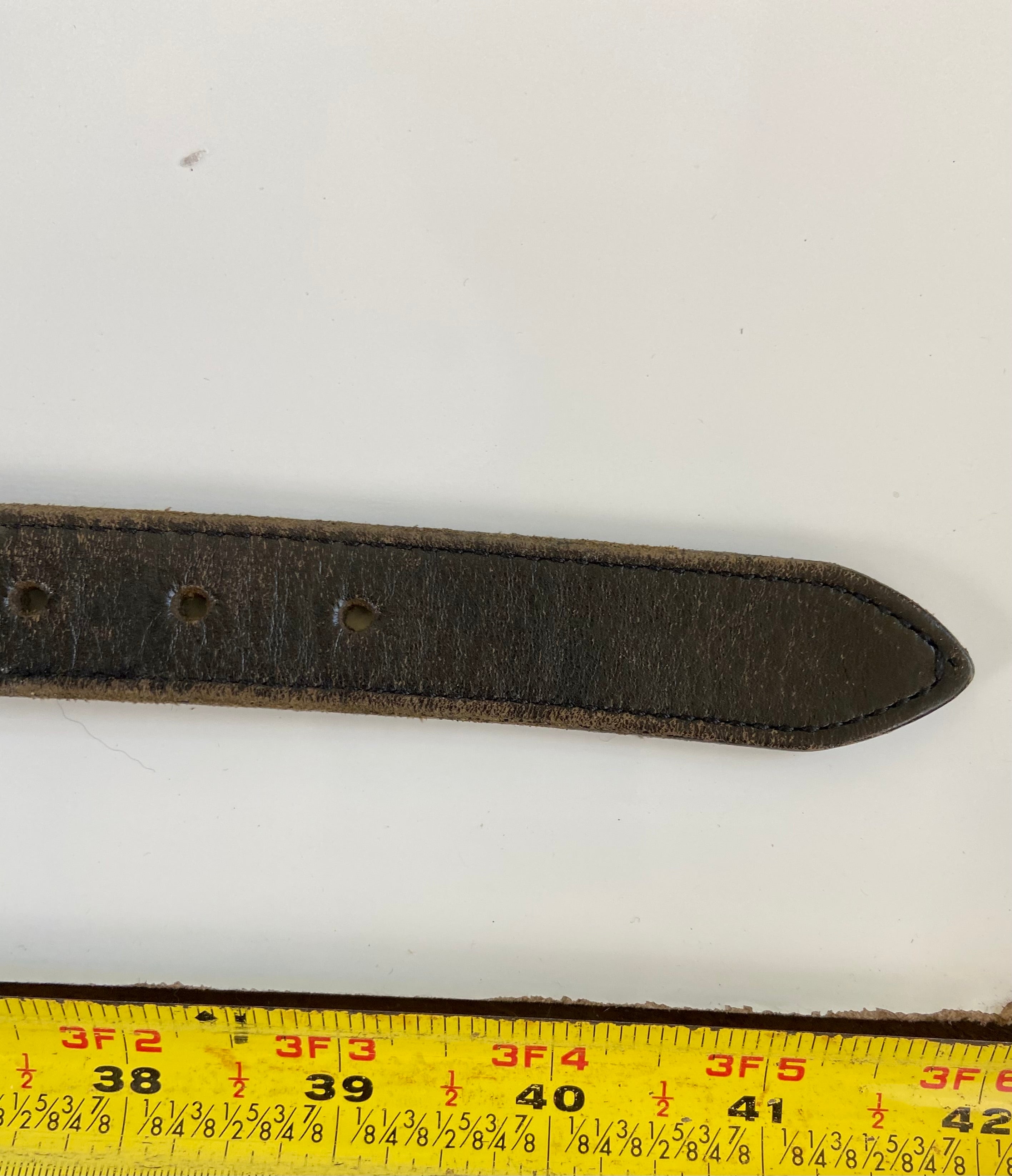 Vintage 92 Brighton Mickey & Co Disney Belt Black Leather Solid Brass