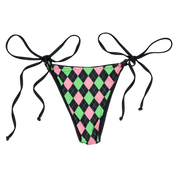 Argyle Laced Bikini Bottom (XS-XL)