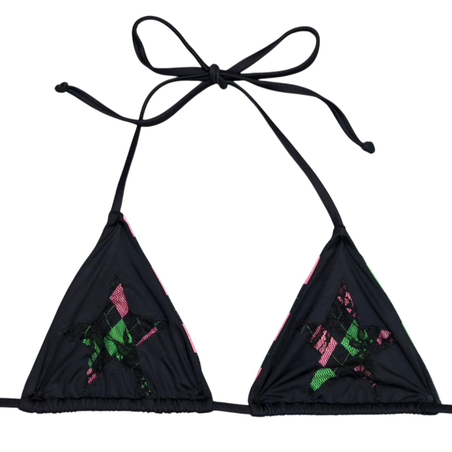Argyle Laced Bikini Top (XS-XL)