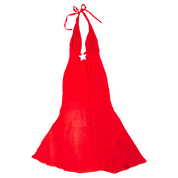 Red Silk Chiffon Starlette Gown (XS-XL)
