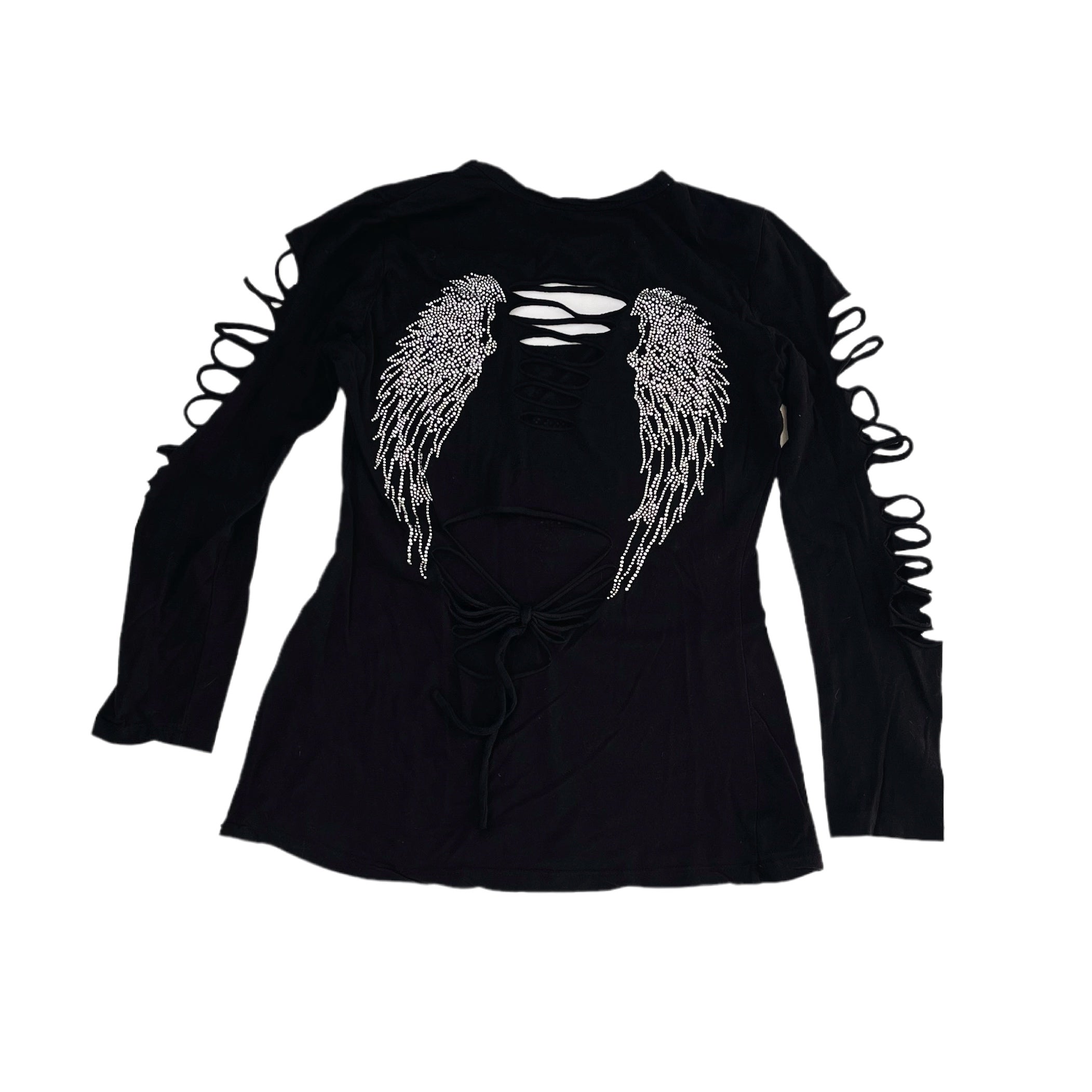 Rhinestone Cutout Top (M)