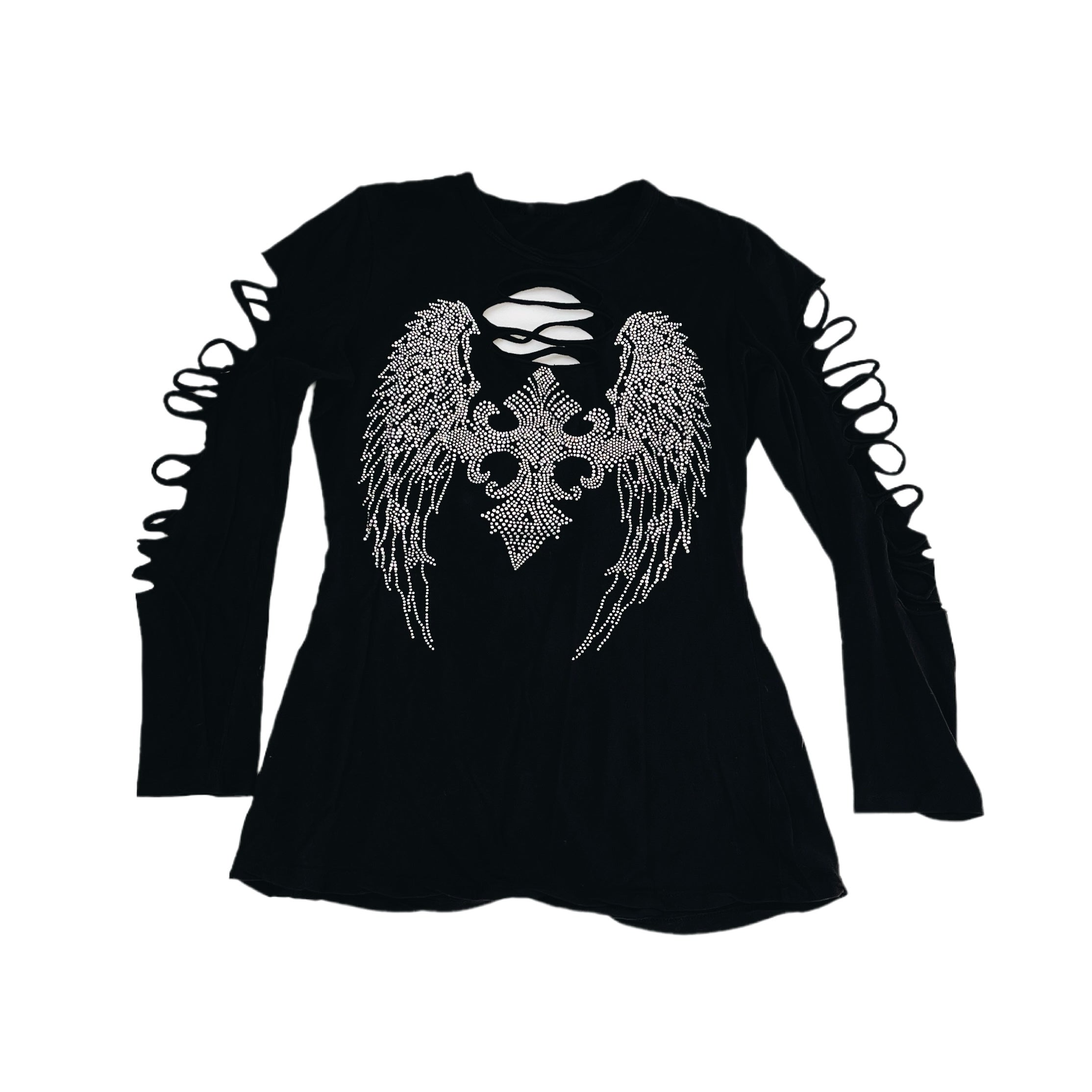 Rhinestone Cutout Top (M)