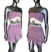 Purple Crochet Marlboro Dress (S/M)