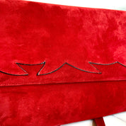 Vintage Italian Bally Genuine Suede Bag