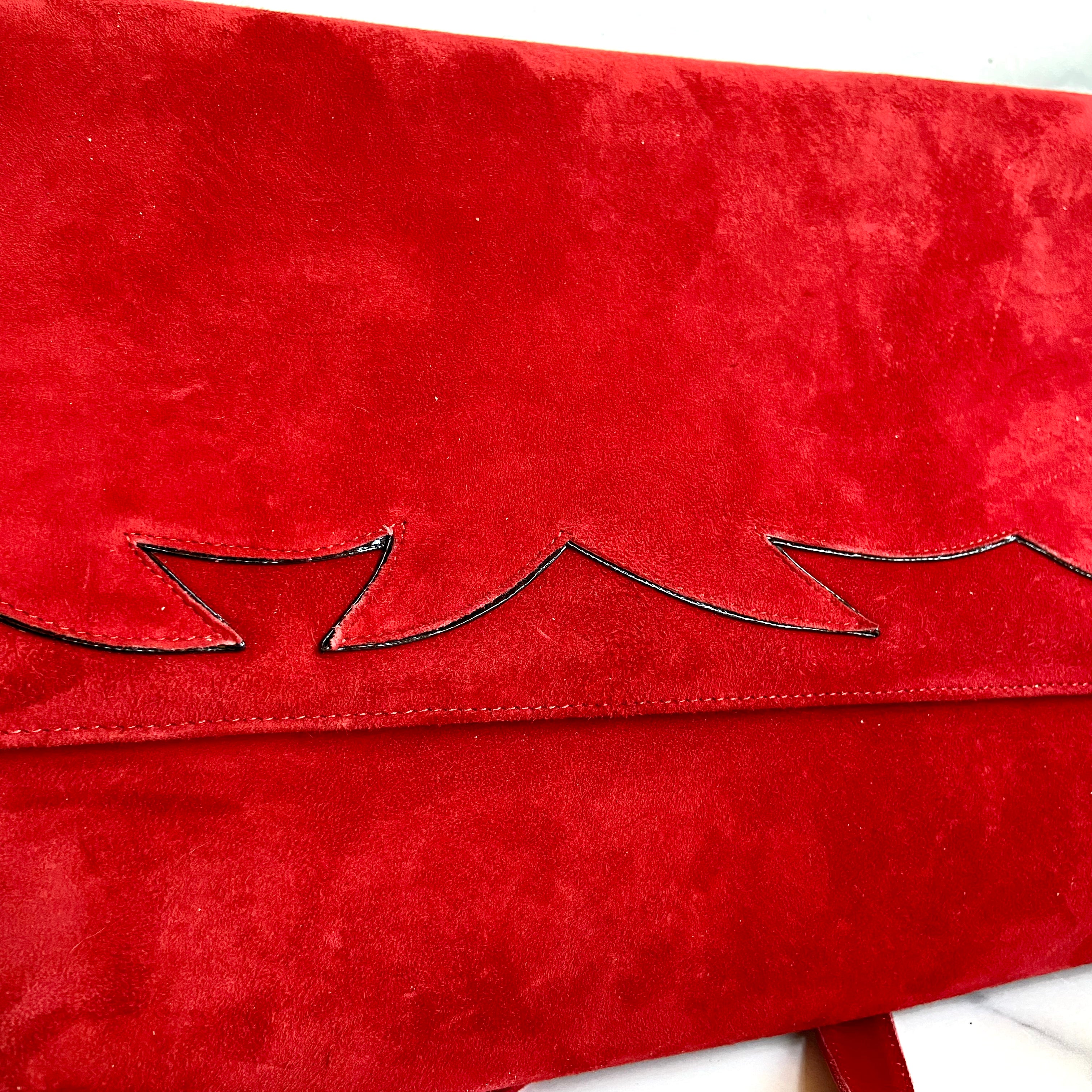 Vintage Italian Bally Genuine Suede Bag