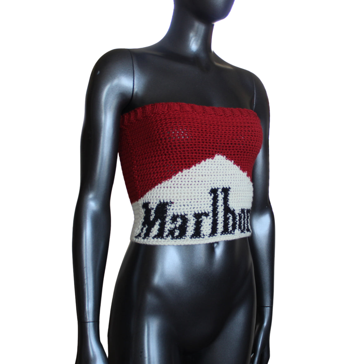 Crochet Corset Marlboro Reds Top (XS/S)