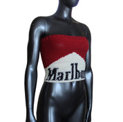 Crochet Corset Marlboro Reds Top (XS/S)