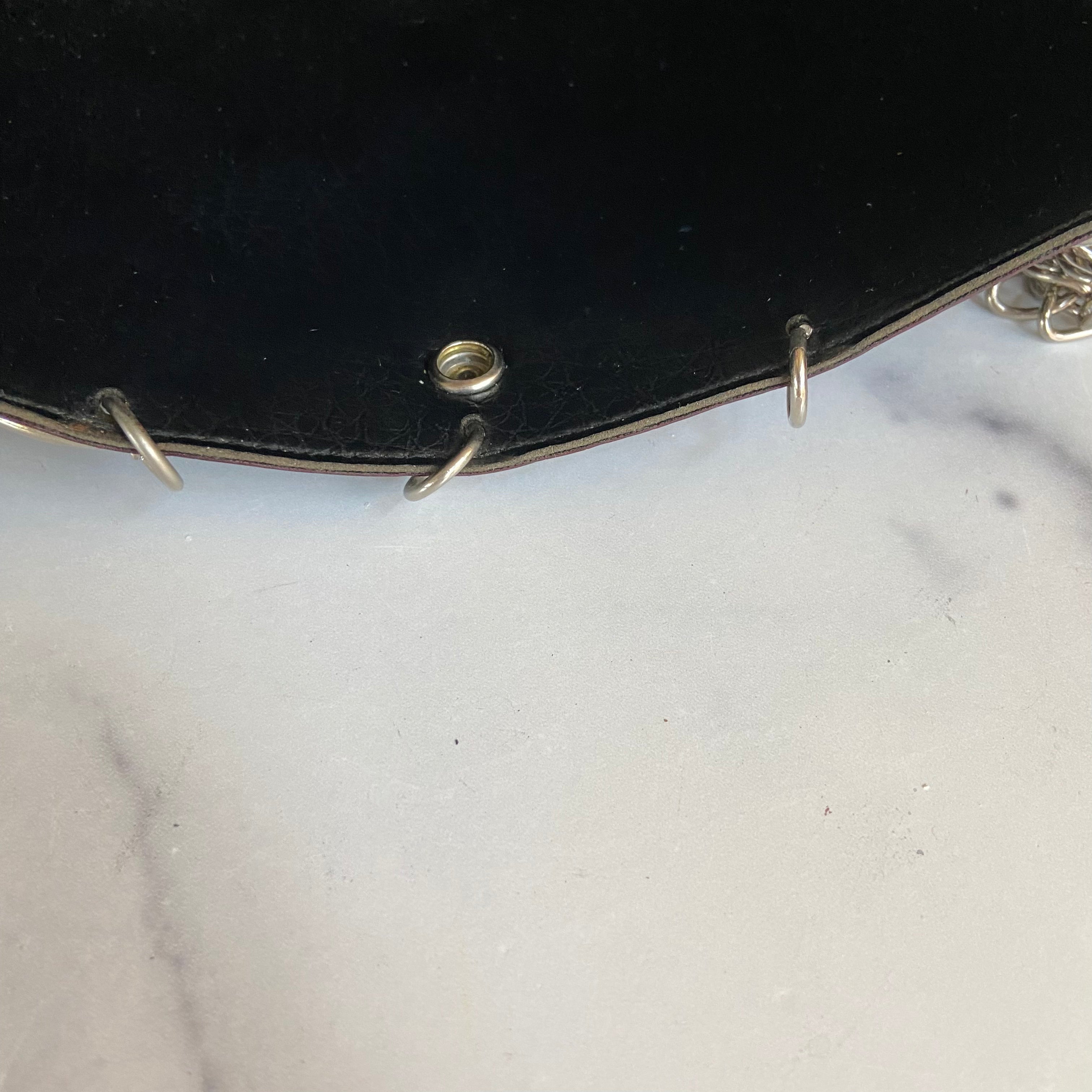 Vintage Metal trimmed shoulder bag