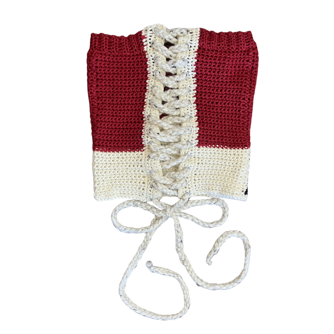 Crochet Marlboro Corset Top (S/M)
