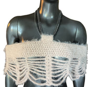 Chain Crochet Mesh Shawl (S/M)