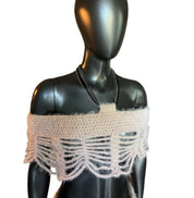 Chain Crochet Mesh Shawl (S/M)