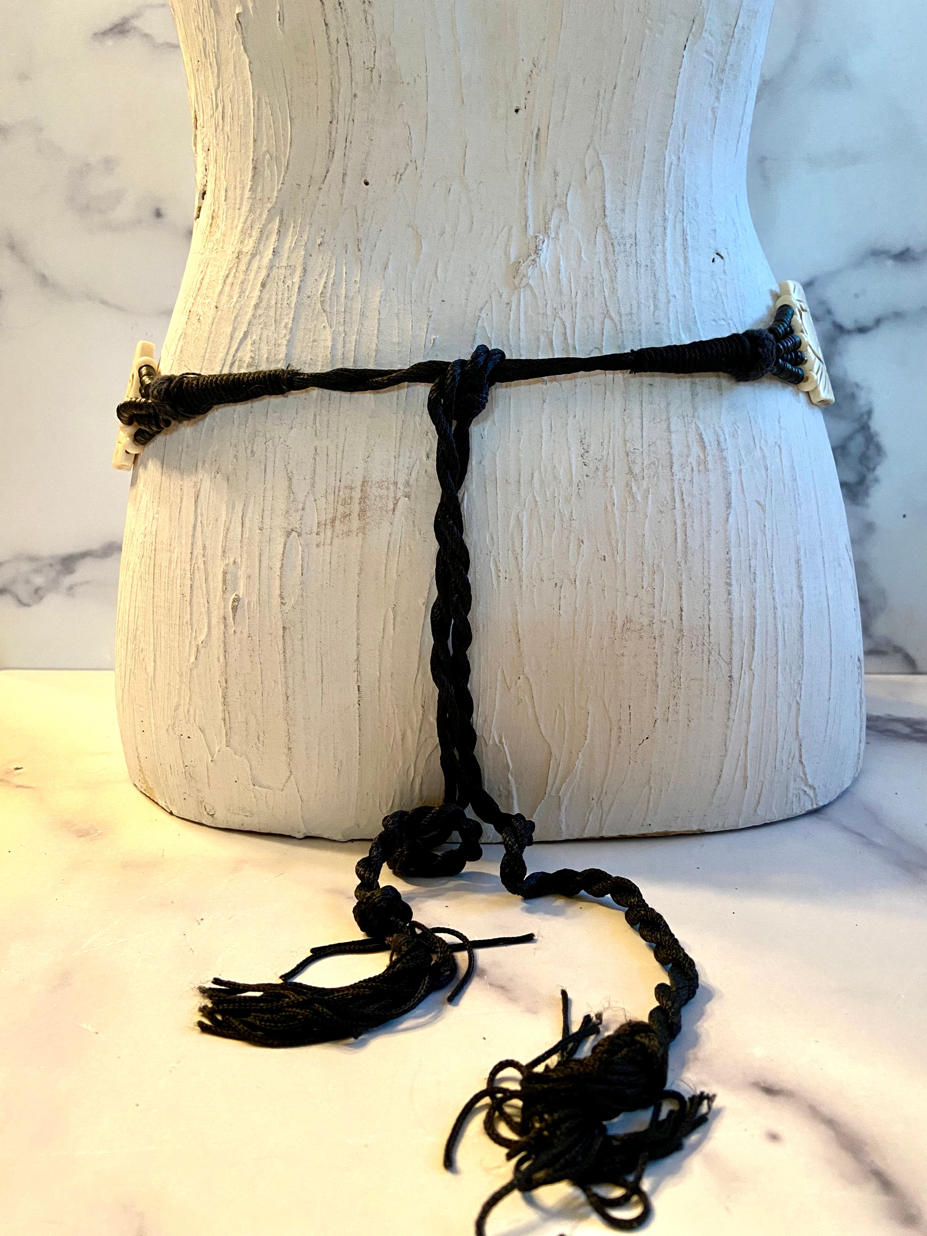 Stone and beads belt