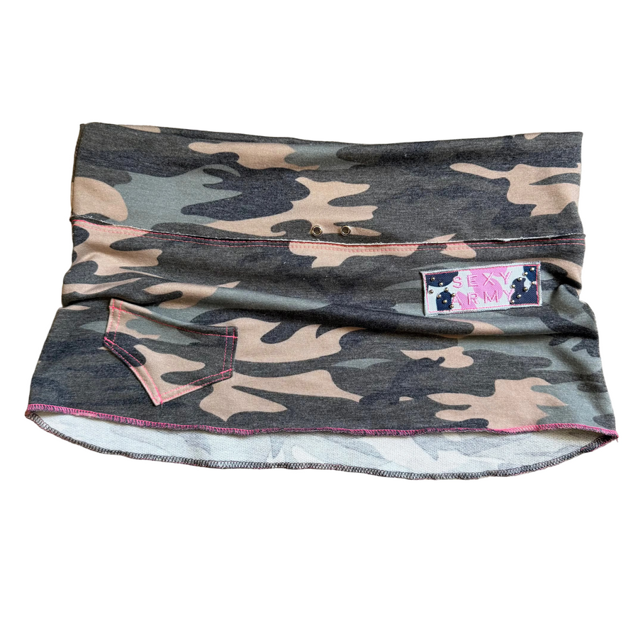 Sexy army micro skirt (xxs-4x)