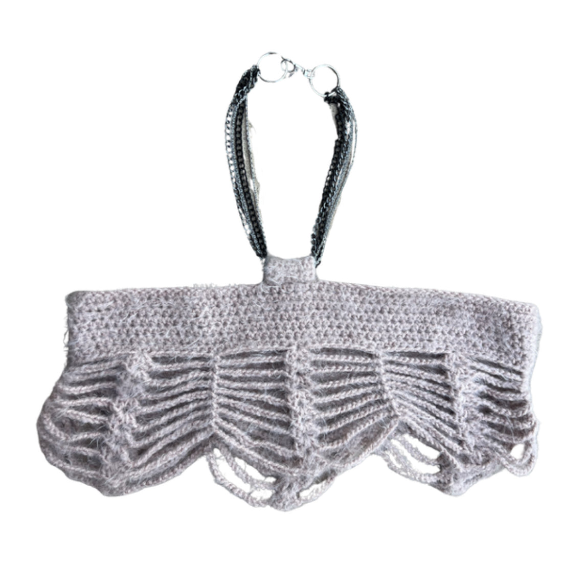 Chain Crochet Mesh Shawl (S/M)