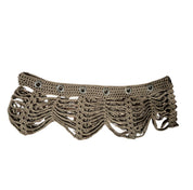 Olive Green Mesh Grommet Shawl (S/M)