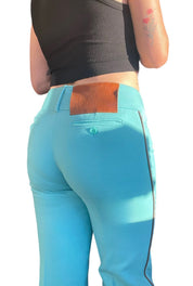 1990s Dolce & Gabbana Turquoise Wool Pants (M)