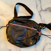 Juicy Couture Black Pink Crossbody Shoulder Bag Keychain