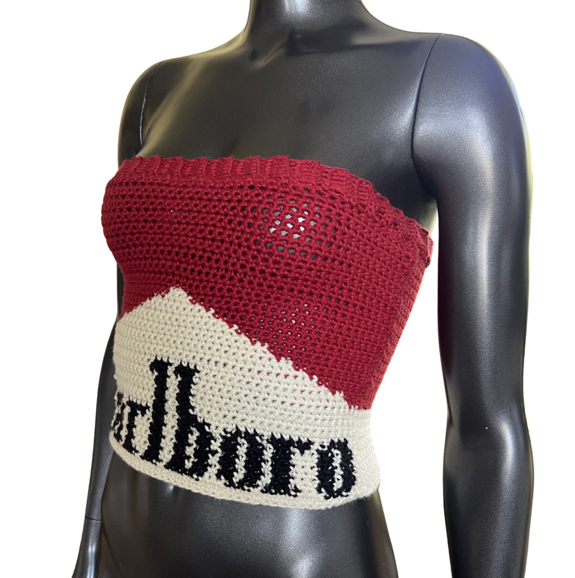 Crochet Marlboro Corset Top (S/M)