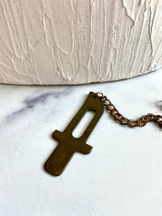 Vintage bronze chain belt